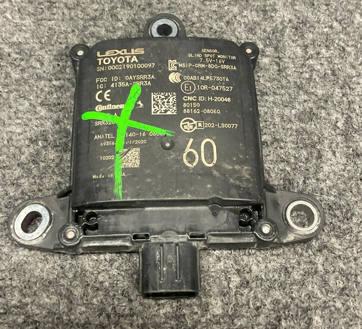 2021-2024-Toyota-Sienna-Rear-Blind-Spot-Radar-Monitor-Sensor-88162-08060-335460543011