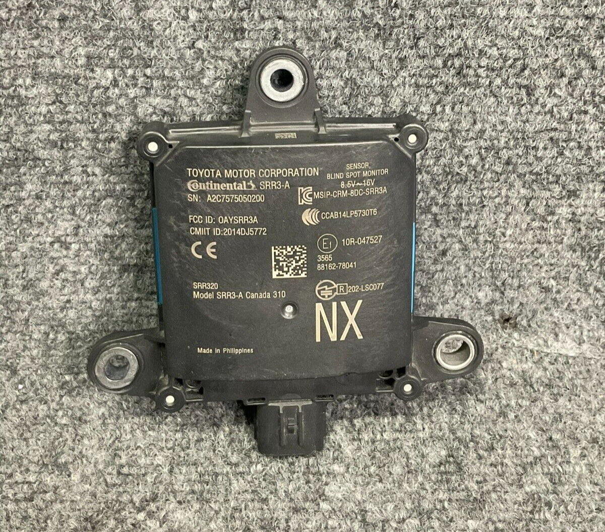 2018-2019-Lexus-NX300-Rear-Blind-Spot-Monitor-Sensor-Radar-Module-88162-78041-335455482872