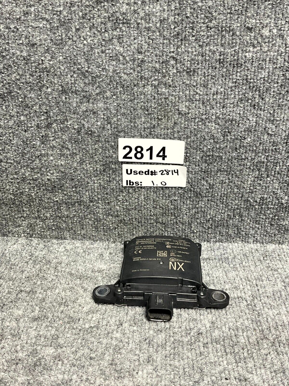 2018-2019-Lexus-NX300-Blind-Spot-Monitor-Sensor-Radar-Module-88162-78041-335391074123-16