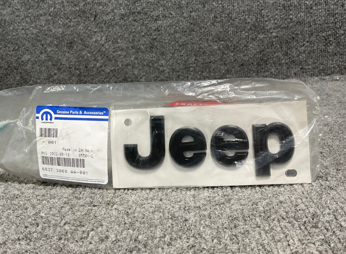 2018-2023-Jeep-Compass-Black-Letters-Hood-Emblem-Badge-Nameplate-68373068AA-335343566806